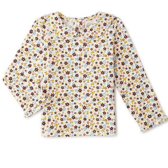 Wonder Nation Baby Girl Pinafore Dress Set 3-Piece Size 18M - Picture 2 of 6